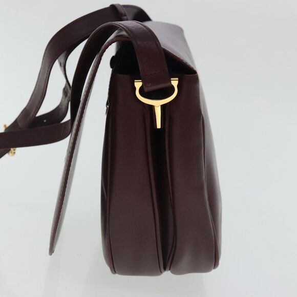 Cartier Must De Cartier Burgundy Leather Shoulder Bag (Pre-Owned) - Picture 4 of 16